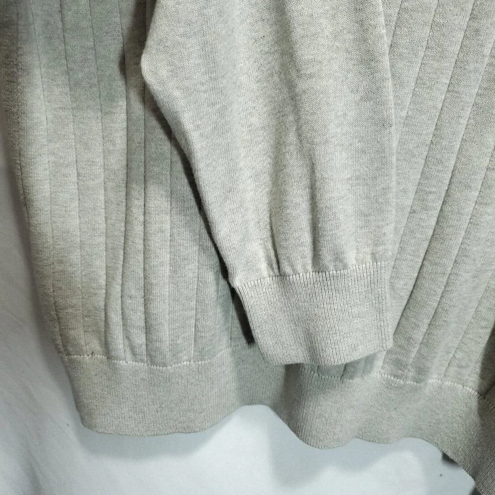 Nautica Mens 100% Cotton Sweater Argyle Vneck Size Extra Large Beige
